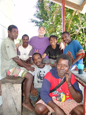 With folks in Papua